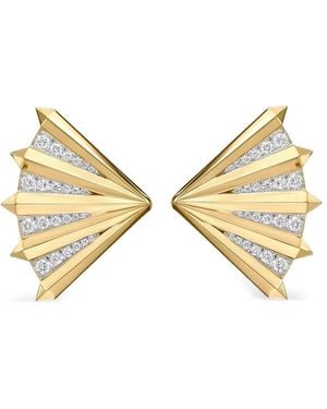 Phillips House Pendientes Fan Aura En Oro Amarillo De 14 Ct - Neutro