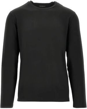 EA7 Logo-Embroidered Long-Sleeve T-Shirt - Black