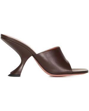 AMINA MUADDI Open-toe Heeled Pumps - ブラウン