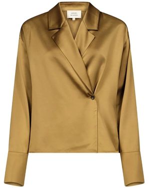 Loulou de Saison Persia Satin Blouse - Green