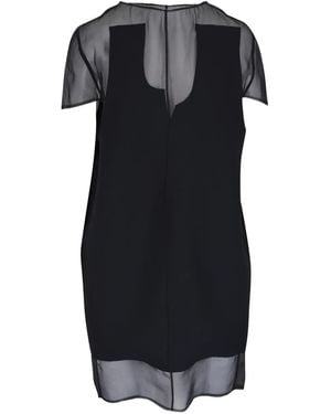 KHAITE Vestido con panel translúcido - Negro