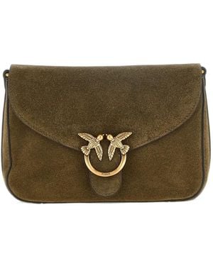 Pinko Mini Love Bag Satchel Crossbody Bag - Brown