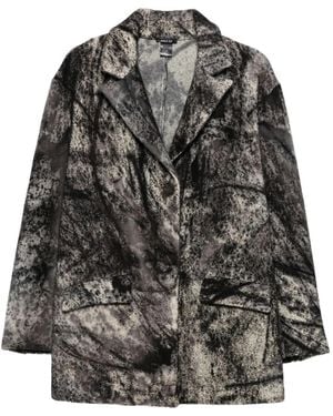 Avant Toi Abstract-pattern blazer - Gris