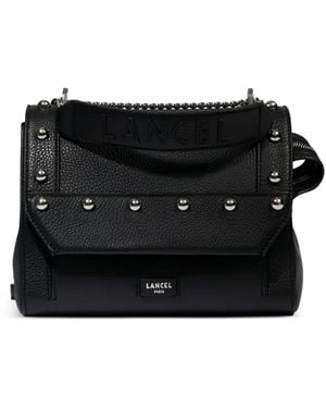 Lancel Studded Leather Cross Body Bag - Black