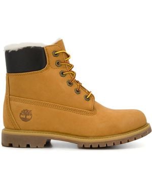 Timberland Lace-Up Combat Boots - Brown
