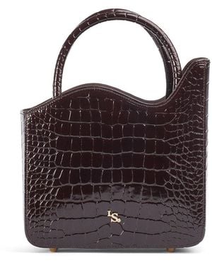 Le Silla Medium Ivy Crocodile-effect Tote Bag - Red