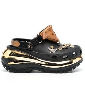 MCM X Crocs Mega Crush Clogs - Black