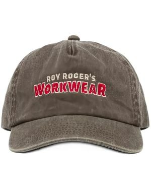 Roy Rogers Embroidered Logo-Patch Baseball Cap - Grey