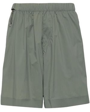CROQUIS Elasticated-Waistband Bermuda Shorts - Green