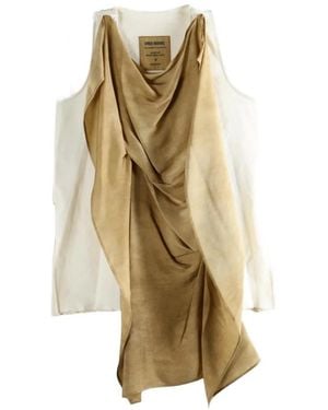 Uma Wang Draped Taylor Top - Metallic