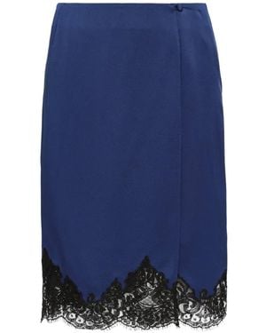 Stella McCartney Iconic Lace Midi Skirt - Blue
