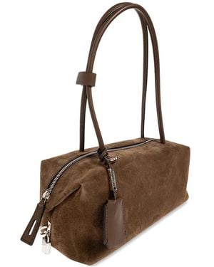 Max Mara Holdallsling Suede Shoulder Bag - Brown