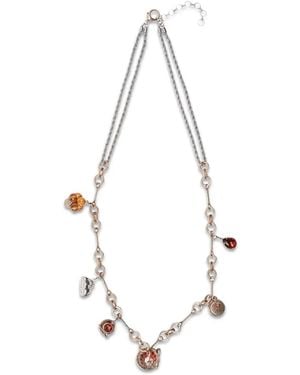 Weekend by Maxmara Collier En Chaîne À Détail De Breloque - Blanc