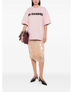 Jil Sander Logo-Print T-Shirt - Pink