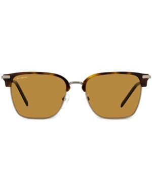 Ferragamo Eyewear Tortoiseshell-Frame Sunglasses - Brown