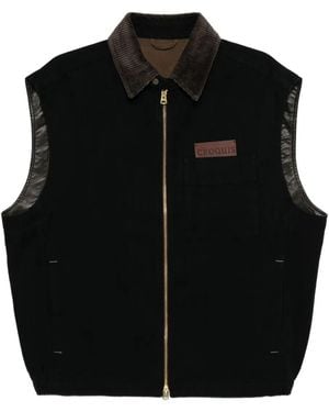 CROQUIS Double Layer Vest - Black