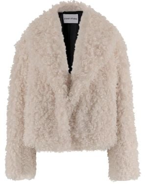 Stand Studio Smara Faux Fur Jacket-Donna - Neutro