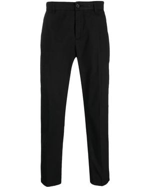 Department 5 Logo-Patch Straight-Leg Trousers - Black