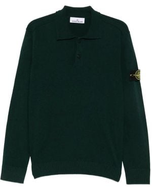 Stone Island 5100018 Light Rws Geelong Wool Jumper - Green