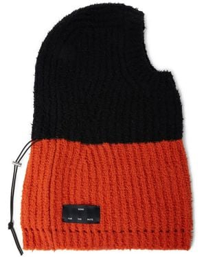 Song For The Mute Tweekleurige Balaclava - Rood
