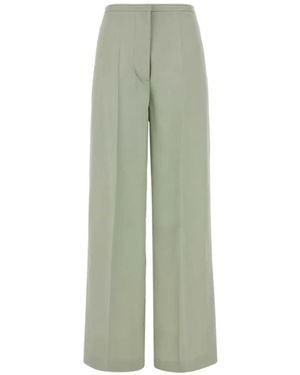 Alberta Ferretti Satin Trousers - Green