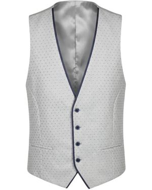ROBERTO VINCENTI Polka-Dot Waistcoat - Grey