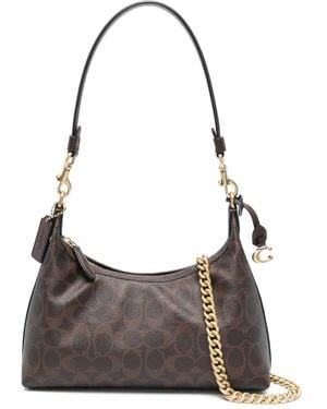 COACH Monogram-Print Shoulder Bag - Brown