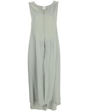 Alysi Mittellanges Seidenkleid - Grün