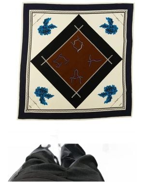 Toga Schal Mit Grafischem Print - Schwarz