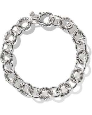 David Yurman Sterling Oval Link Chain Bracelet (10Mm) - Metallic