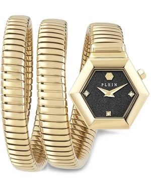Philipp Plein Snake Hexagon 24Mm Watch - Metallic