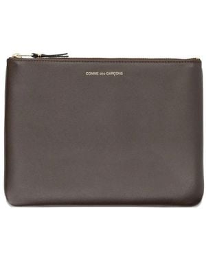 Comme des Garçons Zip Clutch Bag - Grey