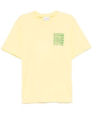 Lacoste Cotton Jersey Graphic t-shirt - Gelb