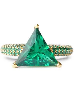 Izabel Display Anillo Mega Triangular - Verde