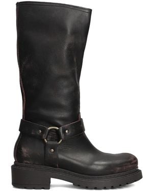 METISSE 55Mm Leather Boots - Black