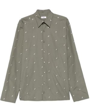 Rier Cotton Shirt - Gray
