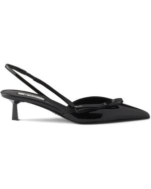 Prada Pumps Mit Schleife - Schwarz