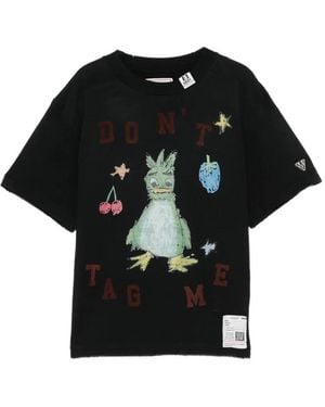 Maison Mihara Yasuhiro Leon Doodle Printed T-Shirt - Black
