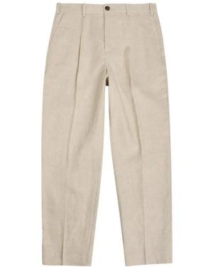 Wax London Aubyn Pleated Trousers - White