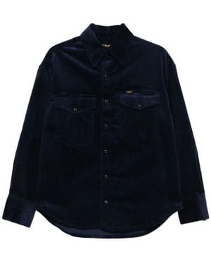 Lois Corduroy Pocketed Shirt - Blue