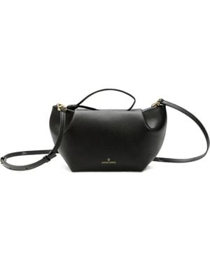 La Portegna Martita Leather Clutch Bag - Black