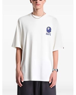 A Bathing Ape T-Shirt Décontracté À Logo Imprimé - White