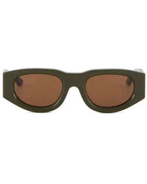 Thierry Lasry Dopamy Round-Frame Sunglasses - Green