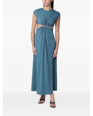 Christopher Esber Droplet Crystal Maxi Dress - Blue