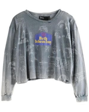 PALY Bethlehem Graphic-Print Distressed T-Shirt - Blue