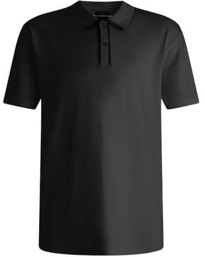 BOSS Polo Con Logo Ricamato - Nero
