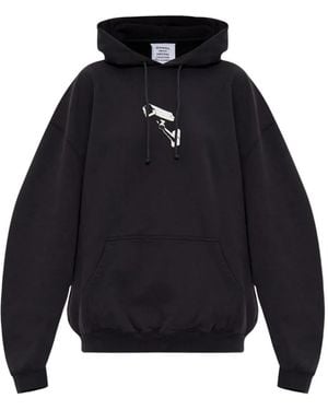 Vetements プリント パーカー - ブルー