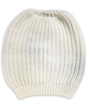 LA ROSE Cash Beanie - White