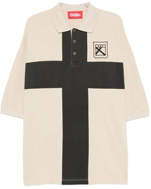 032c Fainting Cross Polo Shirt - ブラック