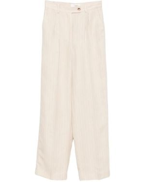 Ba&sh Stripe-Pattern Pants - White